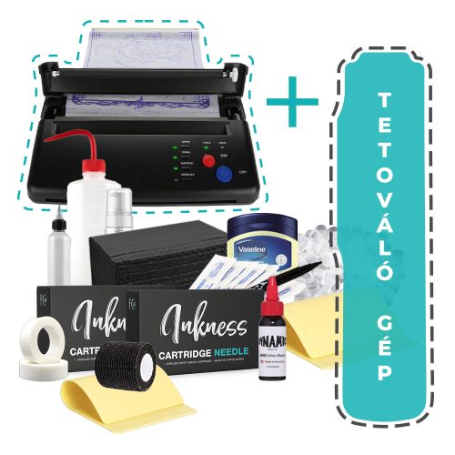 Tattoo-Set für Anfänger mit Tattoo-Maschine + Schablonendrucker