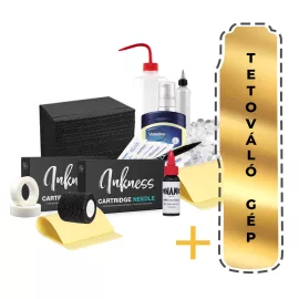Tattoo-Starterset mit Tattoo-Maschine – Gold Set