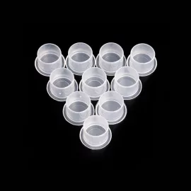 Transparenter Kunststoff-Tattoo-Farbkappenhalter mit Standfuß (13 mm – M)
