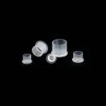 Transparenter Kunststoff-Tattoo-Farbkappenhalter mit Standfuß (13 mm – M)