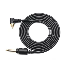 Jack 6,3 mm – RCA-Kabel (gerade, Silikon)