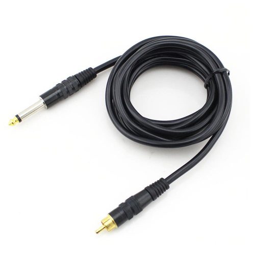 Lila RCA-Kabel (dick, gerade, Gummi) für Tattoo-Maschine