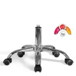 Rollhocker für Tätowierer mit Rückenlehne (schwarz)