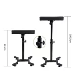 Tattoo-Armstütze (schwarz) – verstellbar