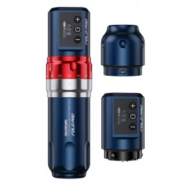 Dragonhawk Fold Pro (2,4–4,2 mm) Tattoo-Pen (Blau) – kabellose Tattoo-Rotationsmaschine