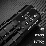 Dragonhawk Fold Pro (2,4–4,2 mm) Tattoo-Pen (Schwarz) – kabellose Tattoo-Maschine