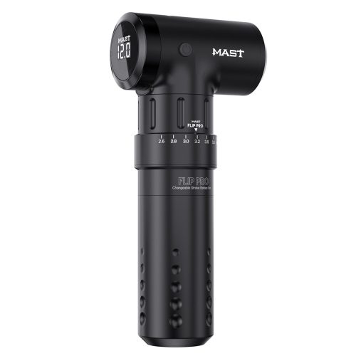Mast Flip Pro (2,6-4,0 mm) Tattoo-Pen (schwarz) - kabellose Tattoo-Maschine