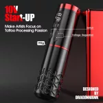 Dragonhawk Armor Pro Tattoo Pen (Schwarz) – kabellose Tattoo-Rotationsmaschine