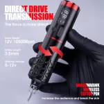 Dragonhawk Armor Pro Tattoo Pen (Schwarz) – kabellose Tattoo-Rotationsmaschine