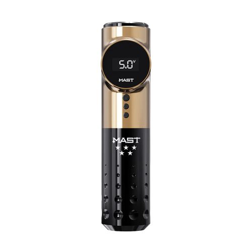 Mast Archer Pro 5 Star Series Tattoo Pen (schwarz-gold) - kabellose Tattoomaschine