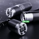 Dragonhawk Fold 3 (2,4–4,2 mm) Tattoo Pen (schwarz-silber) – kabellose Tattoo-Rotationsmaschine