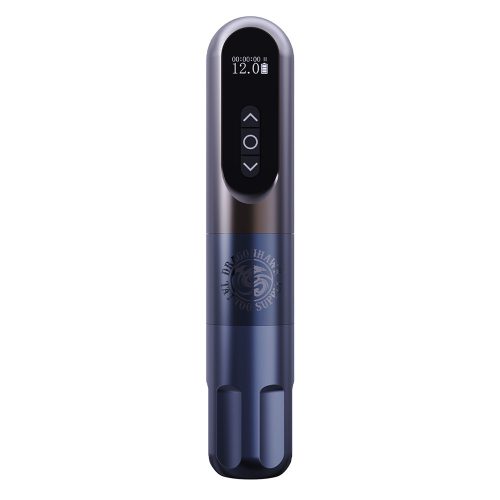 Dragonhawk RS1 (3.5 mm) Tattoo Pen (Grau-Blau) - Wireless Tattoo Maschine