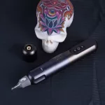 Dragonhawk RS1 (3,5 mm) Tattoo Pen (grau-blau) – kabellose Tattoo-Maschine