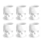 Tattoo-Farbenkappen in Schädel-Form (15 mm – 200 St. – ffffff