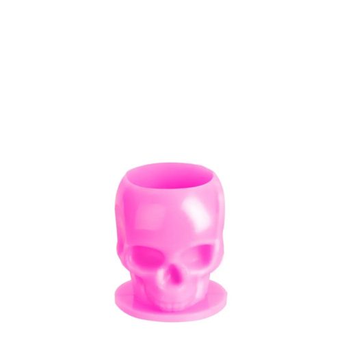Totenkopf-Tintenhalterkappe (15 mm - 200 Stück - weiß)