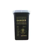 Abfallbehälter – Nadelcontainer/Nadelsammelbox 1L – Schwarz