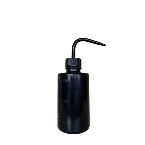 Wasserflasche, Spülflasche mit Schnabel (250 ml - schwarz)