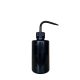Wasserflasche, Spülflasche mit Schnabel (250 ml - schwarz)
