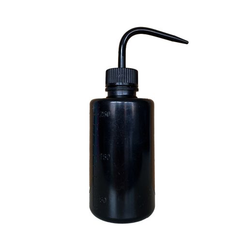 Wasserflasche, Spülflasche mit Schnabel (500 ml - schwarz)