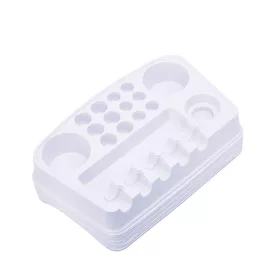 ffffff|Weißes Nadelmodul-Halter – Cartridge-Tray (12 St.)