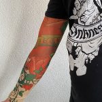 Textile-Tattoo zum Überziehen für den Arm (Love)