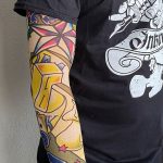 Textile Tattoo-Ärmel zum Überziehen (Casino)