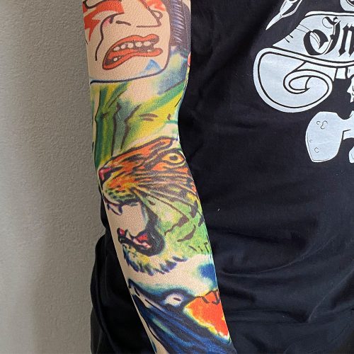 Textil-Tattoo-Ärmel (Tiger)