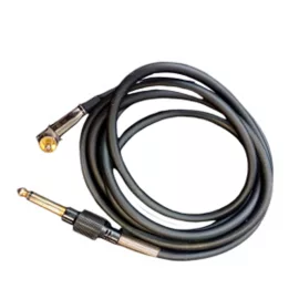 Schwarzes RCA-Kabel (dick, abgewinkelt, Gummi) für Tattoo-Maschinen