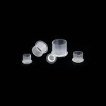 Transparenter Kunststoff-Tattoo-Farbenbehälter mit Standfuß (8 mm – XS)