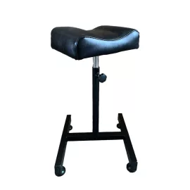 Tattoo-Beinstütze mit Rollen (schwarz)