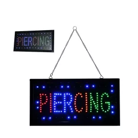 Piercing Schriftzug LED-Leuchtschild