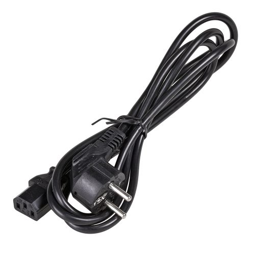Netzanschlusskabel 230V (EU-Stecker) - 1,5m schwarz