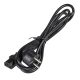 Netzanschlusskabel 230V (EU-Stecker) - 1,5m schwarz
