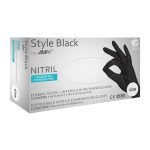 Style Nitril-Handschuhe (100 St. – XL) Schwarz, puderfrei
