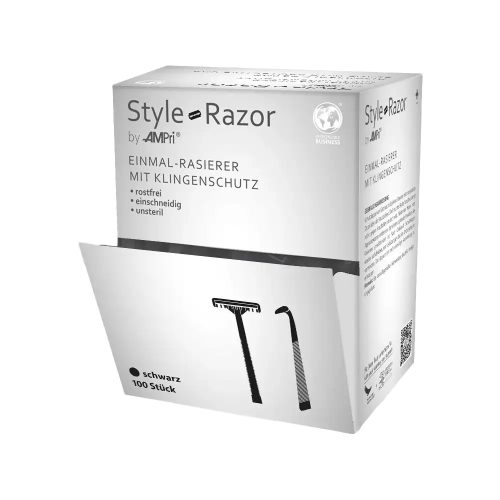 Style Einwegrasierer (100 Stück) - schwarz