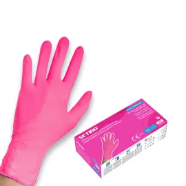   Setino Nitrilhandschuhe (100 St. – M) 3,5 g Pink, puderfrei