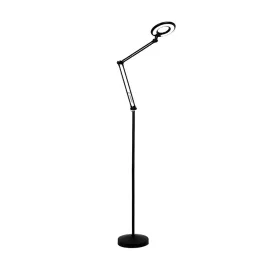Stehende Ringlicht-LED Lampe – verstellbar, schwarz