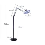 Stehende Ringlicht-LED-Lampe – Type 2 – verstellbar, ffffff|Weiß