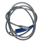 Jack 6,3 mm – RCA-Kabel (grau, gerade, Silikon)