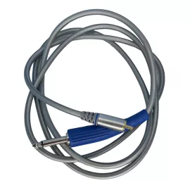 Jack 6,3 mm – RCA-Kabel (grau, gerade, Silikon)