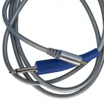 Jack 6,3 mm – RCA-Kabel (grau, gerade, Silikon)