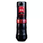 Ava GTS (2,0–4,5 mm) Tattoo-Pen (Schwarz-Rot) – kabellos