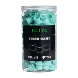 Elite Silikon Farbkappen 13 mm Grün 150 St.