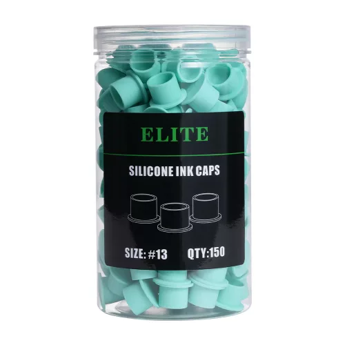Elite Silikon Farbkappen 13 mm Grün 150 St.