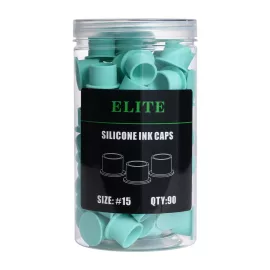 Elite Silikon Farbkappen 15 mm Grün 90 St.