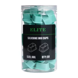 Elite XXL Silikon-Farbkappen (25 mm – Grün – 50 St.)