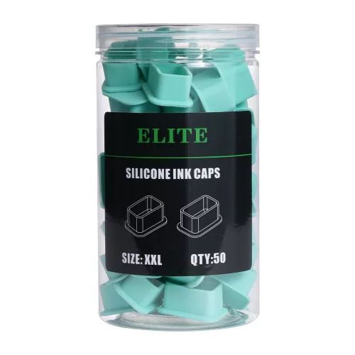 Elite XXL Silikon-Farbkappen (25 mm – Grün – 50 St.)