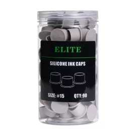 Elite Silikon Farbkappen 15 mm Grau 90 St.