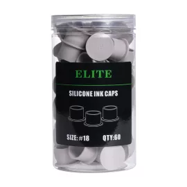 Elite Silikon Farbkappen (18 mm – Grau – 60 St.)
