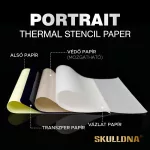 SKULLDNA Portrait Thermo-Schablonenpapier (100 Blatt)